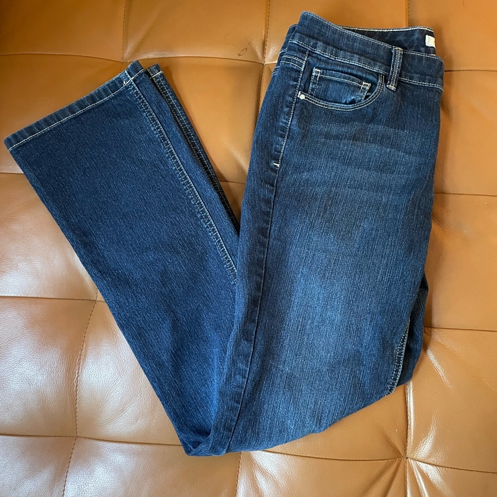 White House Black Market Dark Blue Boot Leg Jeans 6R